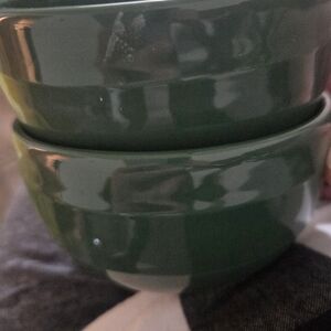 Green Ceramic Bowls